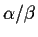 $\alpha/\beta$