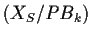 $\left({X_S}/{PB_k}\right)$