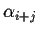 $\alpha_{i+j}$